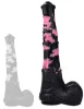 Dildo Horse Tinulf – prémium fekete-pink dildó 28 cm hosszú