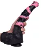 Dildo Horse Tinulf – prémium fekete-pink dildó 28 cm hosszú
