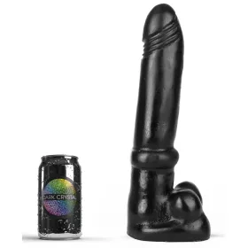   Petar Dark Crystal – prémium dildó, 25 cm hosszú, éj fekete