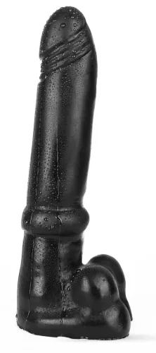 Petar Dark Crystal – prémium dildó, 25 cm hosszú, éj fekete