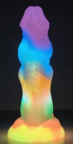 Phosphorescent ALIENY – fénylő dildó 18 x 4,8 cm