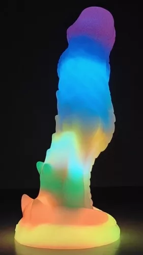 Phosphorescent ALIENY – fénylő dildó 18 x 4,8 cm