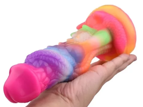 Phosphorescent ALIENY – fénylő dildó 18 x 4,8 cm