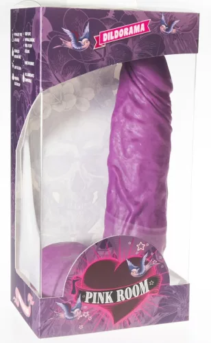 P10 Nate – prémium lila dildó, 18 x 5 cm