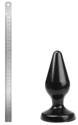Plug Classic XL – prémium anál vibrátor, 17 x 7,5 cm fekete