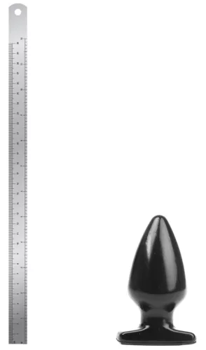Plug Fat S – érzéki anális kényeztető, 11 cm, fekete