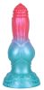 Alien Beast Cyan Rainbow – színes, 7.9" dildó