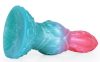 Alien Beast Cyan Rainbow – színes, 7.9" dildó