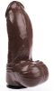 Dildo DP84BR Grenadier – prémium barna vibrátor 18x8 cm