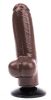FUNKER DP87BR – élethű dildó, 13 cm, barna 