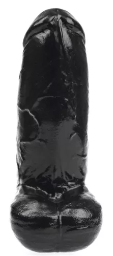 Dildo DP92B Panzer – prémium fekete 18 cm-es intim játék