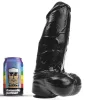Dildo DP93B Panzer XL – prémium fekete dildó 21 x 9 cm