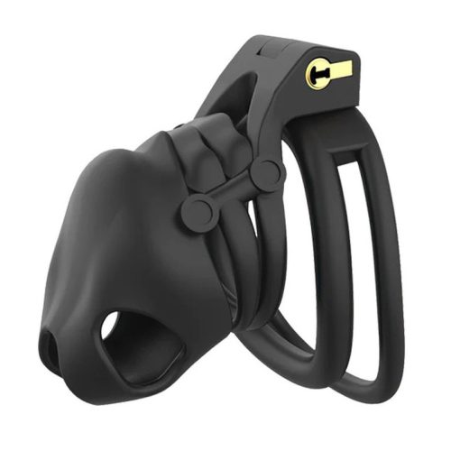 Cage Spino – érzéki fekete vibráló tojás 7,5 cm