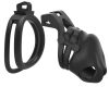 Cage Spino – érzéki fekete vibráló tojás 7,5 cm