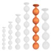 Bulby Butt XXL - érzéki anál golyók 49 cm, narancssárga