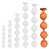 Bulby Butt – prémium anál golyók, 45 cm, narancssárga