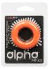 Alpha – prémium vibráló péniszgyűrű narancssárgában