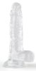 Clean Dick – átlátszó prémium dildó 15 x 4.5 cm