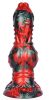 Florix – prémium fekete-piros dildó 20 x 7 cm