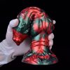 Florix – prémium fekete-piros dildó 20 x 7 cm