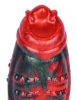 Ekurix – prémium fekete-piros dildó 17x7,5 cm