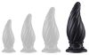 Plug Spiral Pik XL – spiral alakú, prémium dugó, fekete