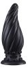 Plug Spiral Pik XL – spiral alakú, prémium dugó, fekete