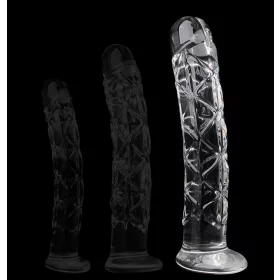 Diaglass L – üveg dildó, 20 x 3,8 cm