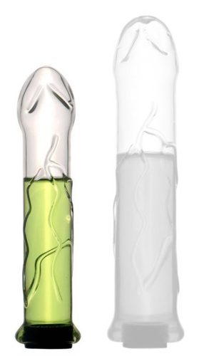 Heaglass S – üreges üveg dildó 16 x 3,5 cm