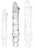 Üveg Dildó Threeball M – prémium ingerlés 28 x 4,5 cm