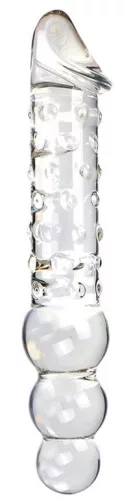 Üveg Dildó Threeball L – érzéki, prémium ingerlés 29 cm hosszú
