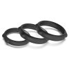 Caty Rings – 3 db prémium fekete péniszgyűrű