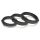 Caty Rings – 3 db prémium fekete péniszgyűrű