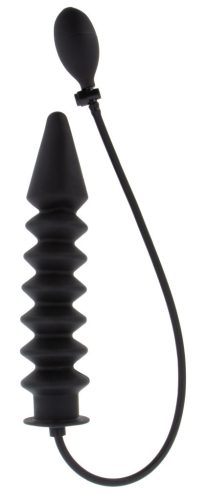Expert Ráncos Felfújható Dildó – 28 x 6 cm, Fekete