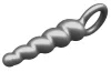 Plug The Screw – prémium anális dugó szürke, 10 x 2,7 cm