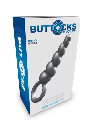 Plug The Screw – prémium anális dugó szürke, 10 x 2,7 cm