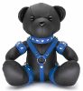 Leather Bear EDDY – BDSM teddy bear kék díszboxban