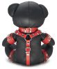 Leather Bear EDDY – BDSM mackó piros ajándékdobozban