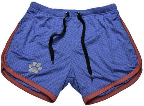 Paw Shorts – stílusos kék-piros rövidnadrág