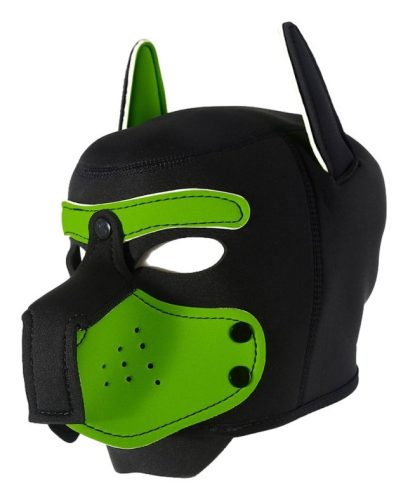 Enjoy Puppy Hood – fekete-zöld pupillás maszk