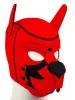 Puppy Fox – piros-fekete neoprén maszk érzéki játékokhoz