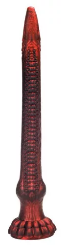 HEELIX S – prémium piros dildó (28 x 4 cm)