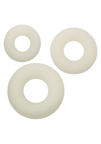 ALPHA RING – foszforeszkáló péniszgyűrűk 3 db-os csomagban