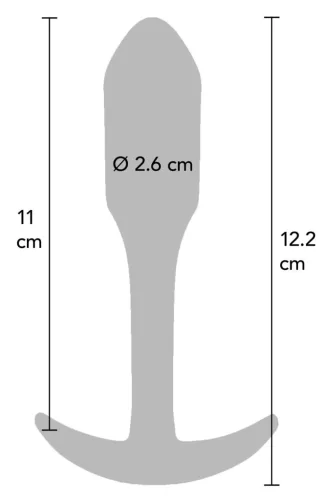 Mini Smooth L – prémium sima anál dugó 11 x 2.6 cm