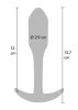 Prémium anal plug Mini Smooth XL – elegáns kényeztetés 12 cm-en