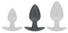 Metál plug – prémium anális izgató, 6,5 x 3,3 cm, szürke