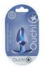 Metál análplug – prémium kék, 6,5 x 3,3 cm