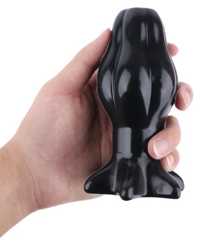 Starass Black Tunnel Plug M – stílusos anális játékszer 9 x 5 cm