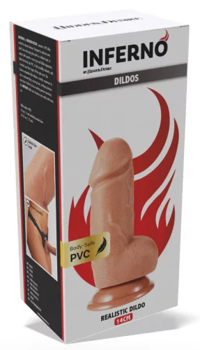 INFERNO JULIO – élethű dildó 10 x 4,6 cm