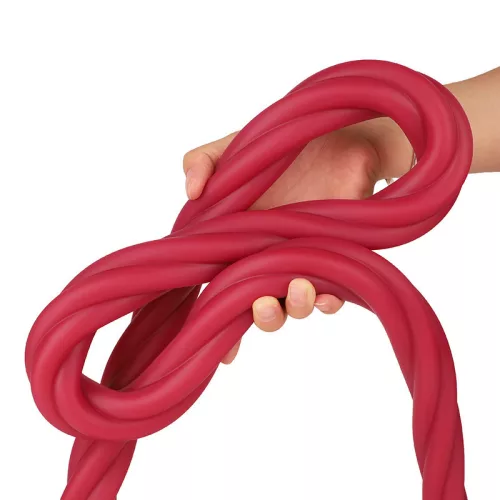 Dildó csavart forma 150 cm piros